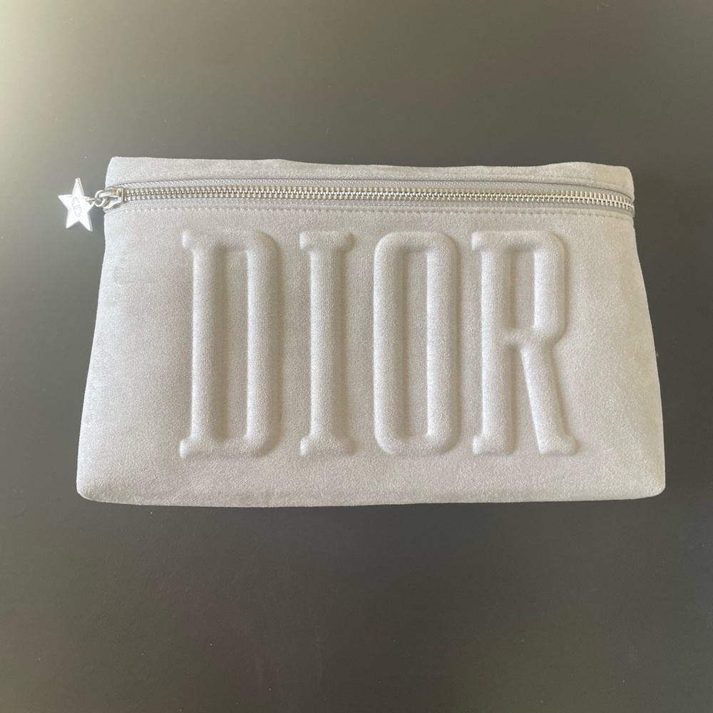 Dior cosmetic makeup logo bag